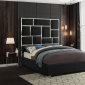 Milan Bed in Black Faux Leather by Meridian w/Options