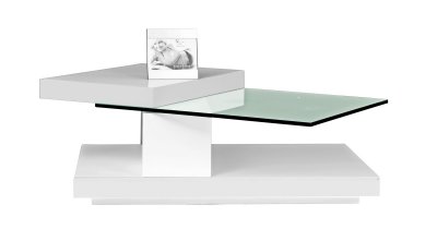 Swing Coffee Table in White High-Gloss by Beverly Hills