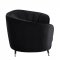 Achim Sofa LV00203 in Black Velvet by Acme