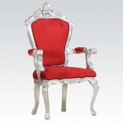 59113 Salim Accent Chair in Red Fabric by Acme