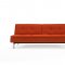 Dublexo Sofa Bed in Paprika w/Stainless Steel Legs by Innovation