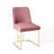Amplify Dining Chair Set of 2 in Dusty Rose Velvet by Modway