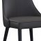 Bosa / Moderna Dining Chair Set of 2 in Gray Leatherette by J&M