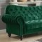 Iberis Sofa & Loveseat Set 53400 in Green Velvet by Acme