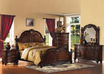 20270 Acme Brown Cherry Classic Remington Bedroom w/Options [AMBS-20270 Remington]