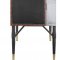 Yoela Wine Cabinet AC01996 in Leather & Aluminum by Acme
