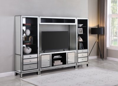 724164 Entertainment Unit in Mirror by Coaster