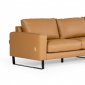 Shine Sectional Sofa in Cognac Leather by VIG