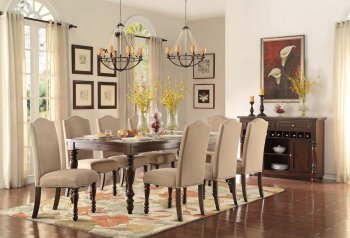 Benwick 5425-90 Dining Table by Homelegance w/Options [HEDS-5425-90 Benwick]