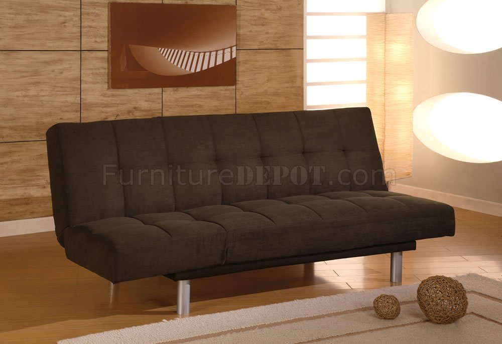 Contemporary Sleeper Sofa Convertable To Chase - Click Image to Close