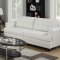 G677 Sofa & Loveseat in White Bonded Leather by Glory