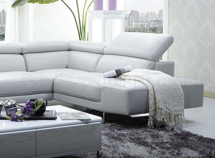 1717 Premium Leather Sectional Sofa by J&M