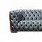 415 Sofa in Gray Half Leather by ESF w/Options