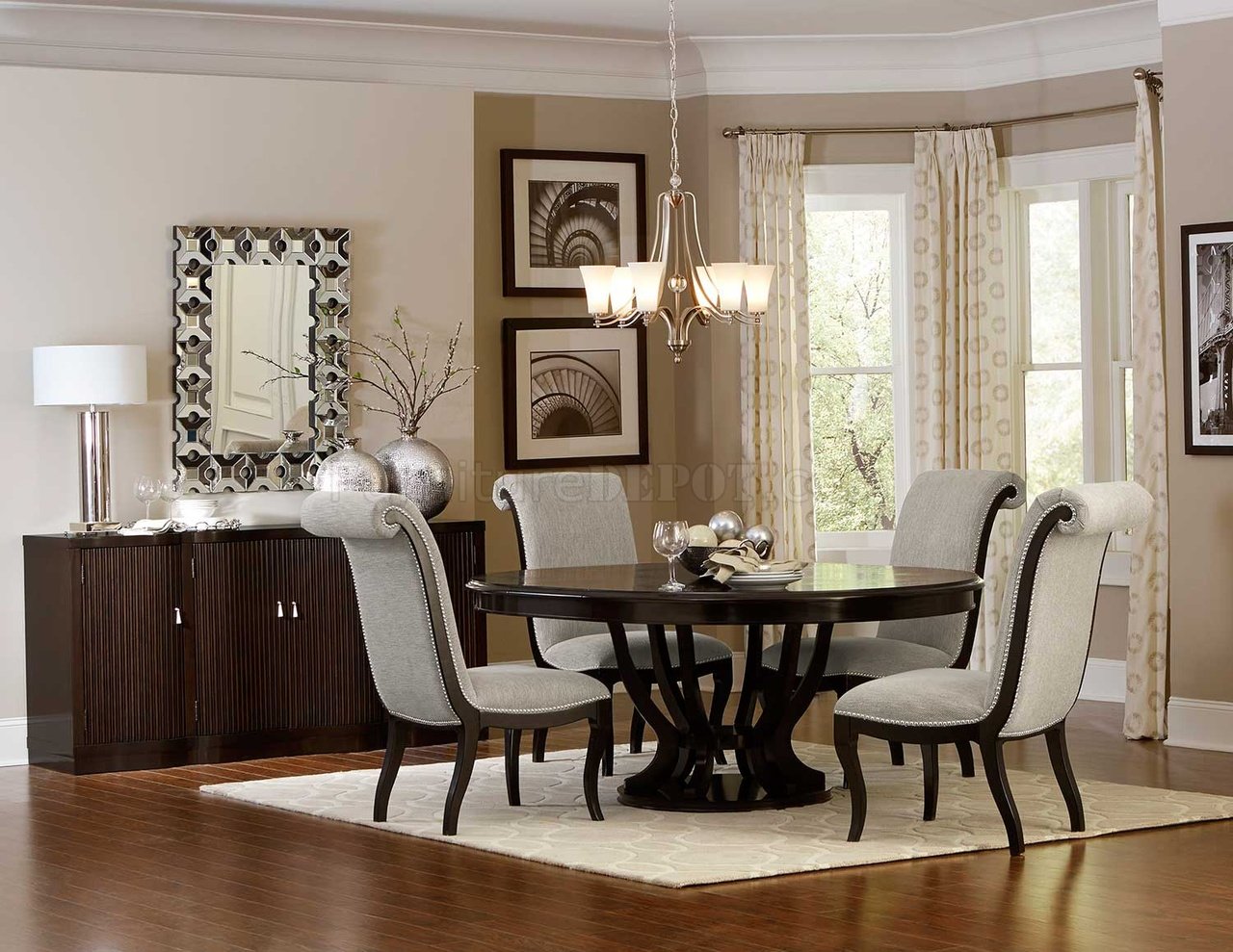 Savion Dining Table 5494-76 in Espresso by Homelegance w/Options