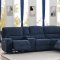 Dundee Power Sectional Sofa 603370PP in Navy Blue by Coaster