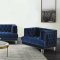 Ansario Chair 56457 in Blue Velvet by Acme