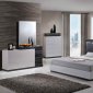 Lexi Bedroom in Silver & Gray by Global w/Platform Bed & Options