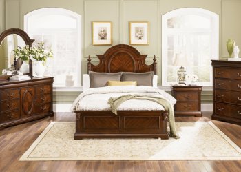 Cognac Finish Traditional Poster Bed w/Optional Case Goods [LFBS-660-BR-Poster]
