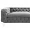 Celine Sofa TOV-S76 in Grey Velvet Fabric by TOV Furniture