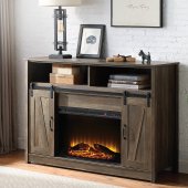 Tobias Fireplace AC00274 in Rustic Oak by Acme