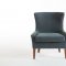 Canyon Accent Chair in Green Fabric by Bellona