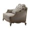 Chelmsford Chair 56052 in Antique Taupe & Beige Fabric by Acme