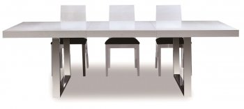 AC803 Dining Table in White by Beverly Hills w/Options [BHDS-AC803 White]