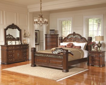 Rich Brown Finish Traditional Bedroom w/Optional Casegoods [CRBS-201821 DuBarry]