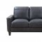 York Sofa in Grey Leather by Beverly Hills w/Options