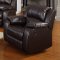 7262 Reclining Sofa Dark Brown Bonded Leather w/Optional Item