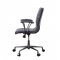 Barack Office Chair 92557 in Black Top Grain Leather by Acme