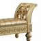 Seville Bench BD00456 in Tan PU & Gold by Acme