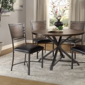 Fideo 5Pc Dining Set 5606 in Burnished Brown by Homelegance