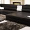 Polaris Sectional Sofa in Black Bonded Leather by VIG Furniture