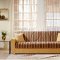 Contemporary Two-Tone Living Room with Storage Sleeper Couch