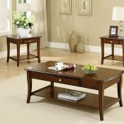 CM4702 Lincoln Park Coffee Table & 2 End Tables in Dark Oak