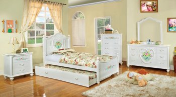 CM7618 Isabella I Kids Bedroom in White w/Options [FABS-CM7618 Isabella I]