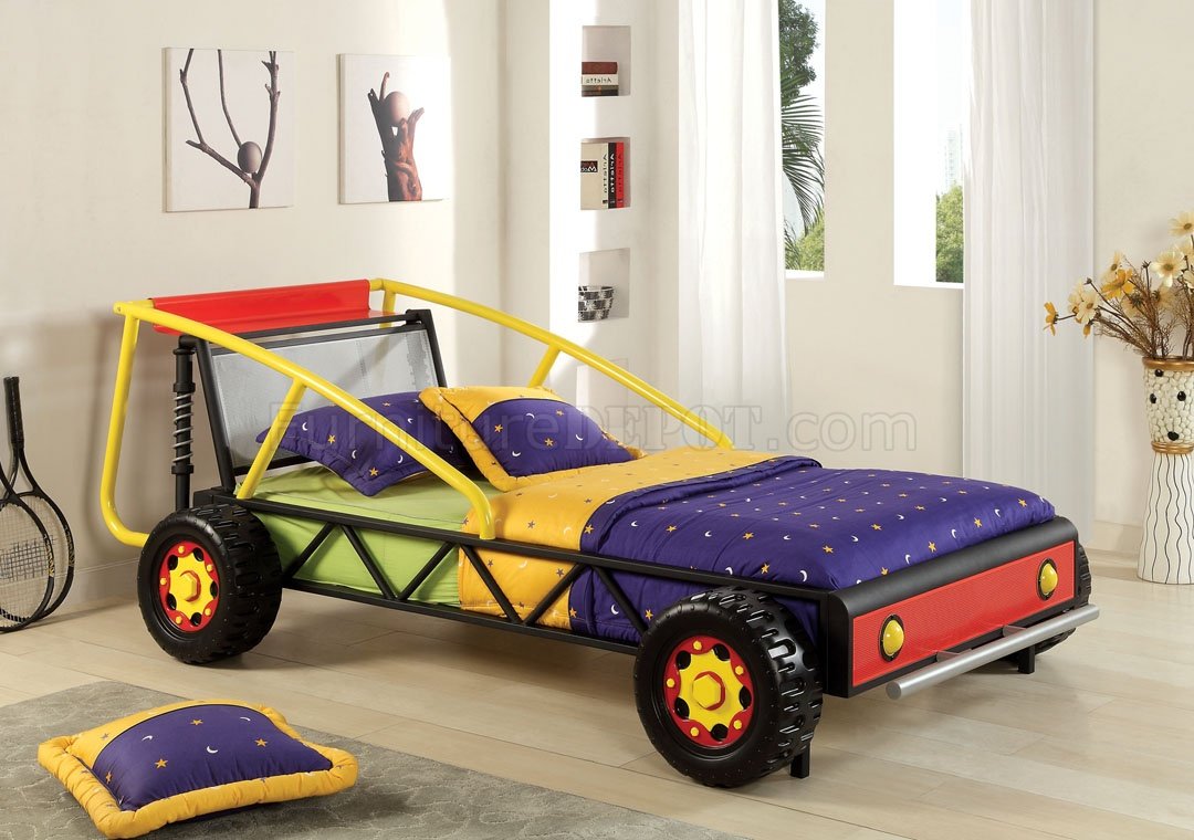 CM7104RY Modern Racer Car Bed - Click Image to Close