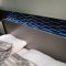 Black & Grey Lacquer Finish Modern Bedroom w/LED Lighting
