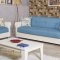Avalon Sofa Bed in Blue Fabric by Casamode w/Options