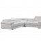 2119 Sectional Sofa in White Leather by ESF