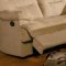 Mocha Padded Microfiber Reclining Sectional Sofa w/High Backs