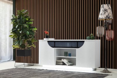 Ethan Media Console in White by Dimplex