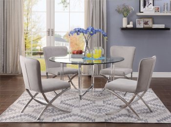 Daire Dining Table 71180 by Acme w/Optional 71182 Chairs [AMDS-71180-71182-Daire]