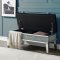 Noralie Bench w/Storage AC00535 in Mirror by Acme