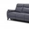 Leonard Power Motion Sofa in Stone Leather by Beverly Hills