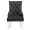 Milano Dining Chair Set of 2 in Black Velvet