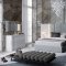 Hellen Bedroom in White & Gray by ESF w/Light & Options