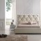 6200 Bed in White Leather Match by ESF w/Optional Nightstands