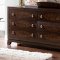 Warm Brown Cherry Finish Traditional Bedroom w/Storage Footboard